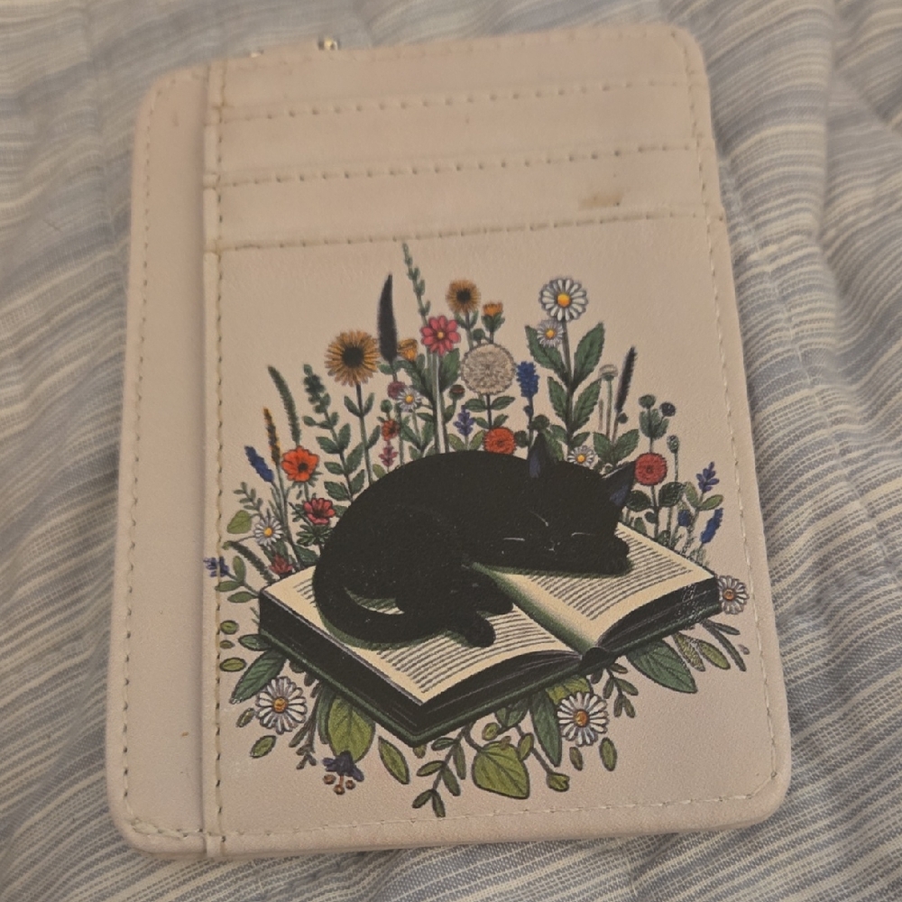Floral Cat Card Holder